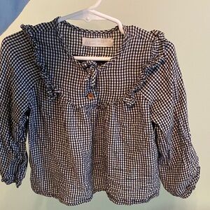 Gingham Zara top